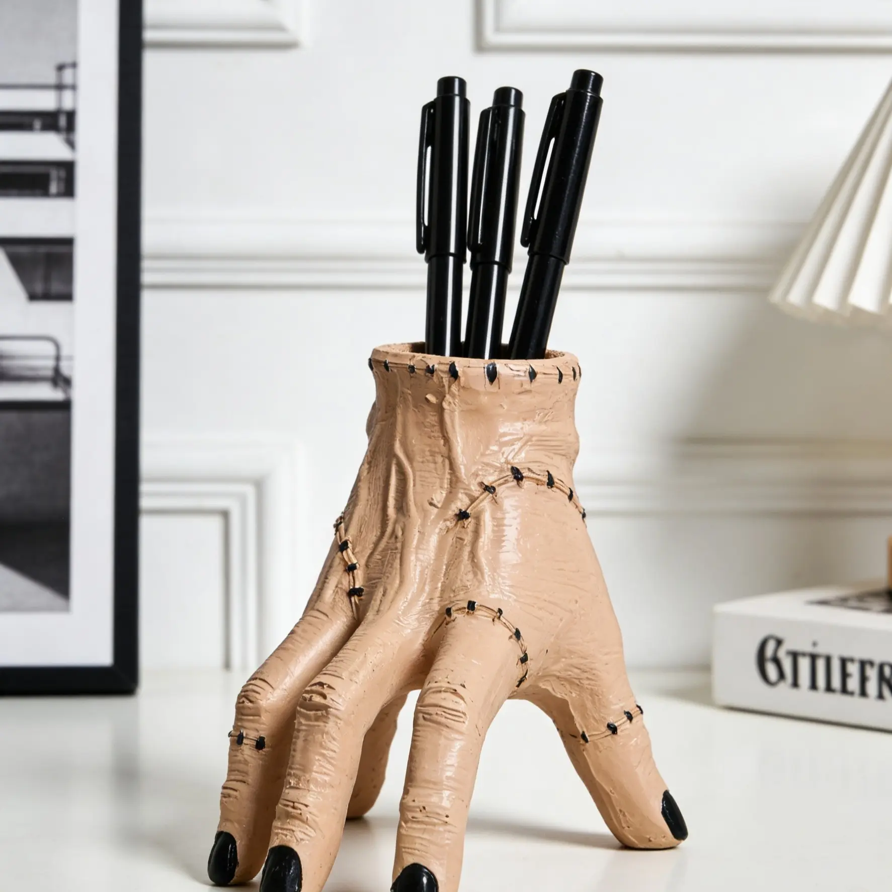 Creative Frankenstein Desk Organizer, Halloween Decor & Small Plant Holder, Perfect for Office & Gardening Enthusiasts, Fun Desk Accessories
