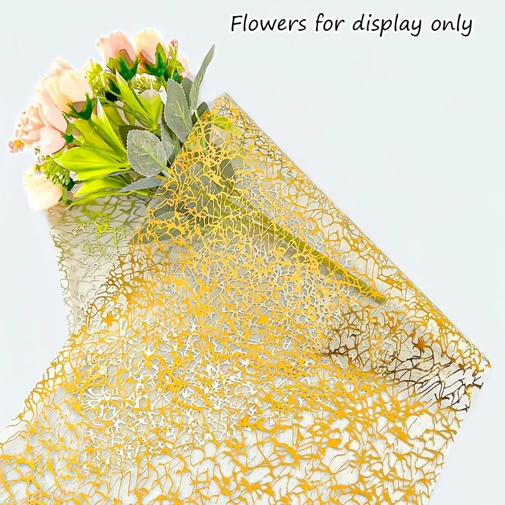 1Pc Gold Mesh Table Runner Shiny Foil Metallic Web Table Decor Sheer Organza Tablecloth Roll For Wedding Bridal Shower Baby Shower Birthday Party Banquet Holiday Dining Table Decoration Supplies