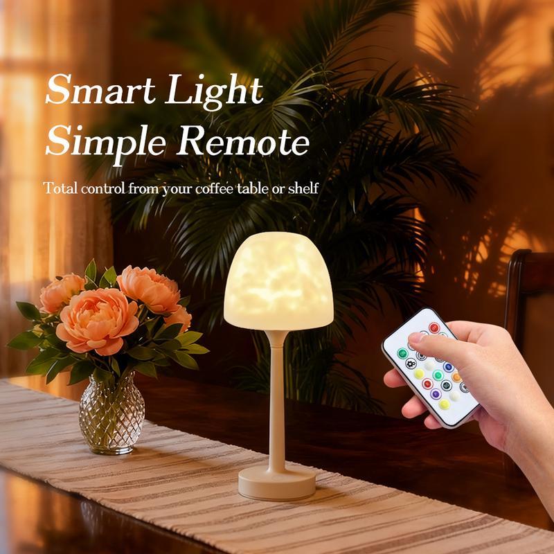Aurora/Ocean Wave/Water Ripple Desk Lamp 16-Color Ambient Table Lamp with Control, Relaxation &Romantic Night Ambience,Suitable for Bedroom, Living Room, Study, Home,Perfect Gift for Holidays, Birthdays & Events! Bedroom lighting Aurora/Ocean Wave/Water Ripple Desk Lamp 16-Color Ambient Table Lamp with Control, Relaxation &Romantic Night Ambience,Suitable for Bedroom, Living Room, Study, Home,Perfect Gift for Holidays, Birthdays & Events! Bedroom lighting