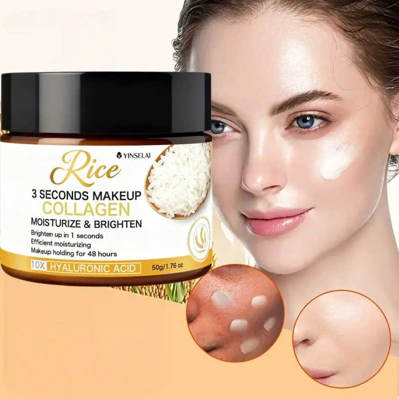 Brightening Primer for Dull Skin – Instant Glow, Hydrate with Collagen, Long-Lasting Makeup Base 50g