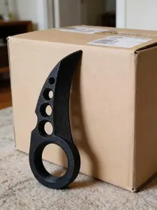 1pc  3D Printed Easy Box Opener, Package Unboxing Too, Convenient And Safe, for Express Unboxing, Office Parts Unpacking, Home Package Opening, Practical Tool, Compact And Cute for Easy Storage