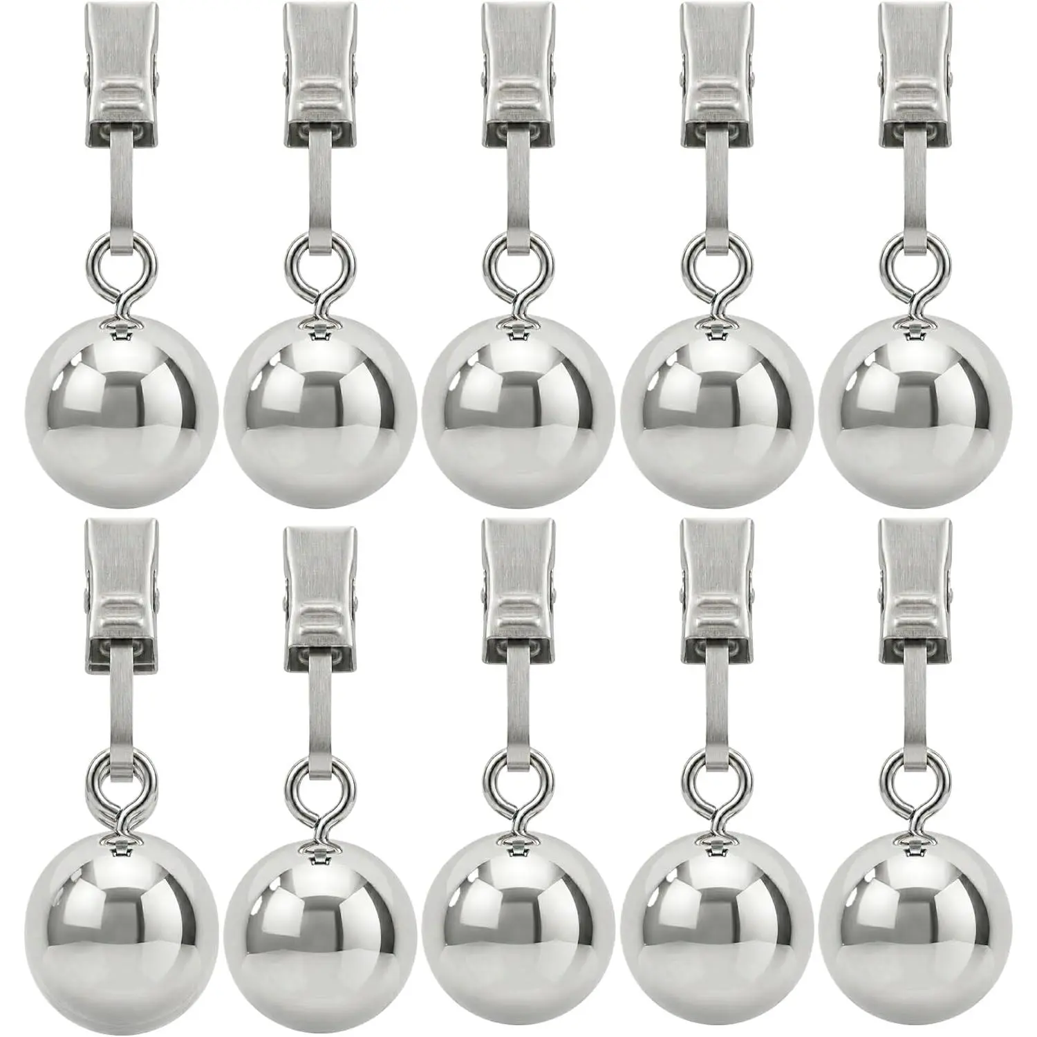 10 Pack Outdoor Curtain Weights Flag Weights for Wind Tablecloth Weights Heavy Duty Patio Curtain Weights for Balcony Gazebo Garden Parties Camping & Outdoor Decorations