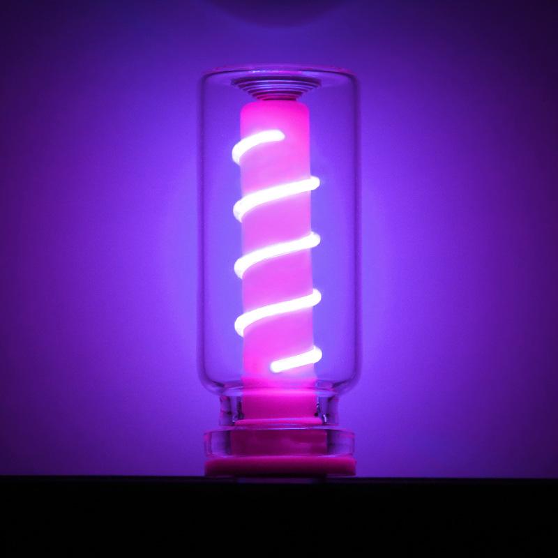 1 USB small night light touch color LED night light in the car ambient light Edison bulb incandescent ceramic light transparent touch bedside sleeping light portable multi-color LED ambient light that lights up