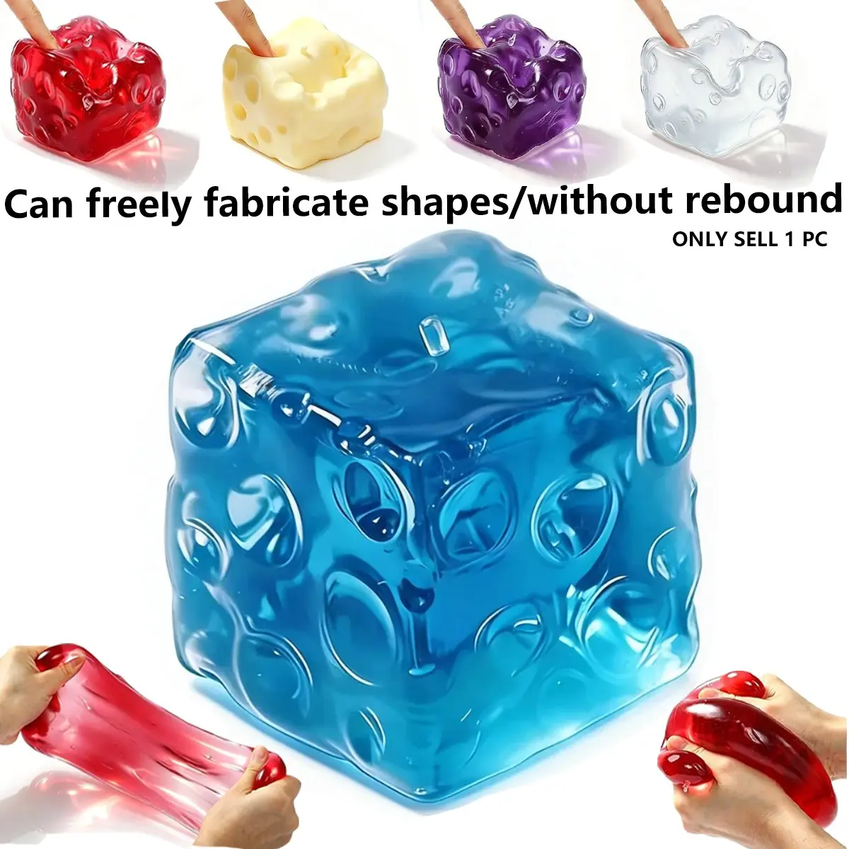 Jelly cheese kneading toy, coconut oil handmade ball, can shape, non rebound stress relief toy, suitable for girls. Squeeze toys for teenagers to relieve stress, gifts, squeeze toys, Easter gifts, birthday gifts, Christmas gifts, holiday gifts