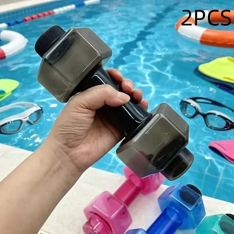 2pcs Hexagonal Plastic Dumbbells for Strength Training, Home Gym Workout, Office Use, Suitable for Adults and Teens, Muscle Building Equipment