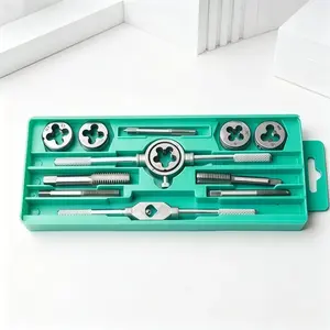 12 PCS Alloy Steel, Tap and Set, Metric Standard Tap and, Thread Tool, Essential Threading Home Tool for Cutting External and Internal Threads