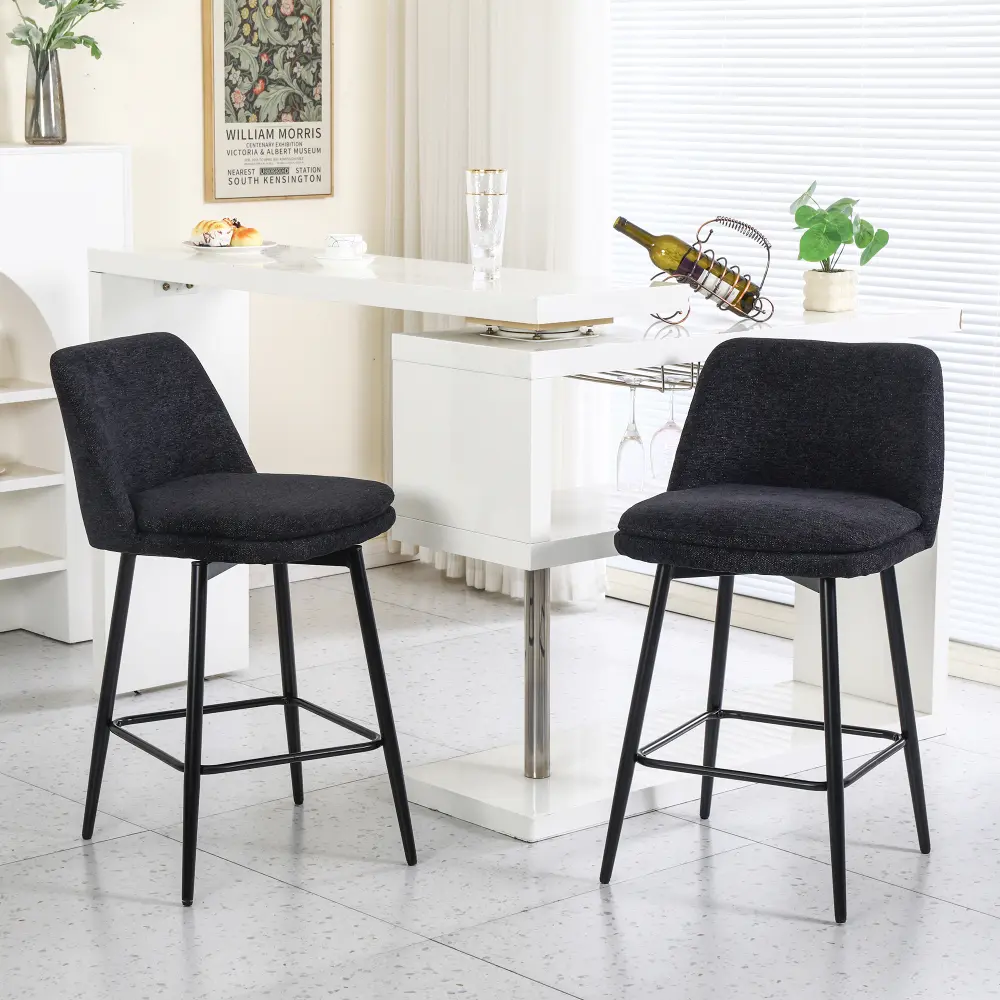 Black + Linen + Set of 2