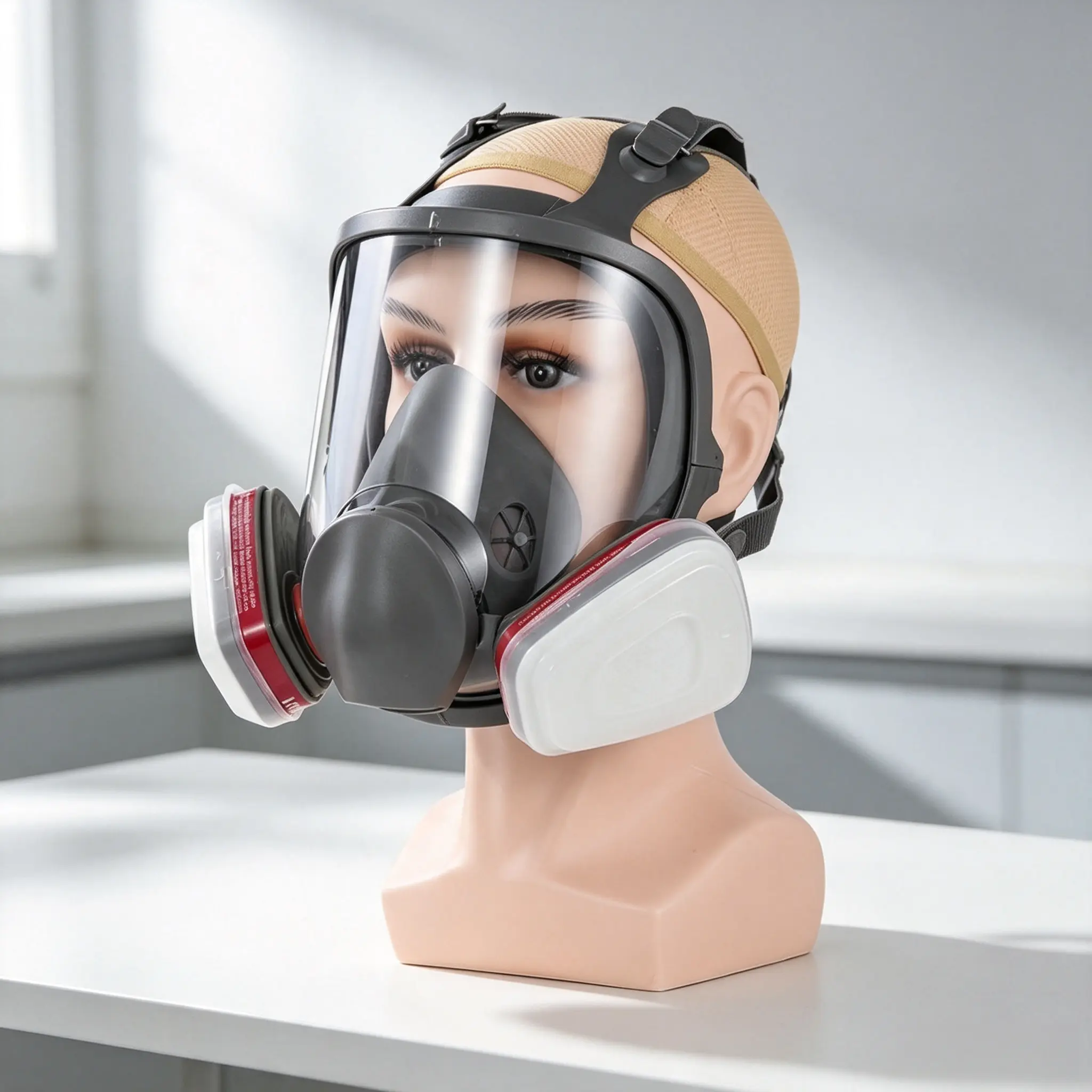 Reusable Full Face Mask with Filter Box, 17-in-1 Anti-Gas, Dust-Resistant & Anti-Fog Full Face Mask Set for Painting, Woodworking, Construction, Grinding, Spraying and Chemicals#GLOBAL PICKS