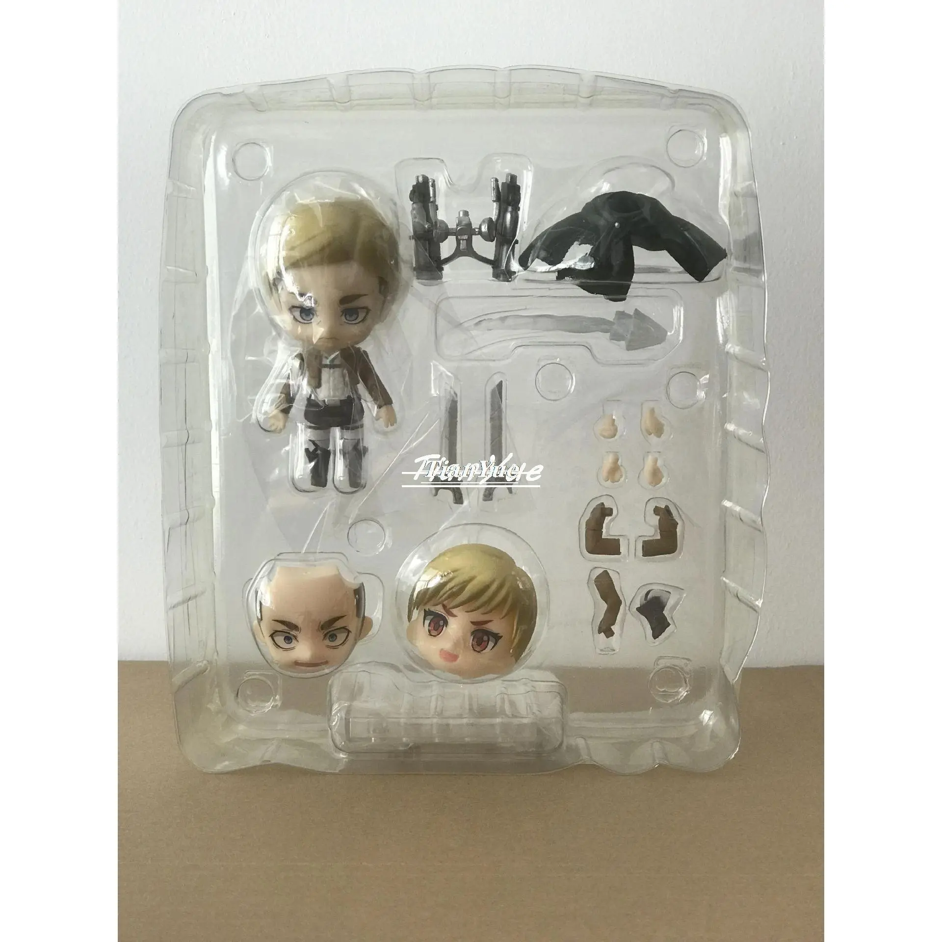 Anime Attack On Titan Erwin Smith 775 Cute version Movable Face Change Figure 10CM