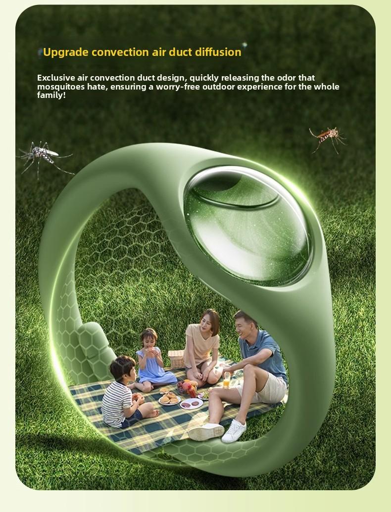 Refreshing Mosquito Repellent Wristband, Powerful Anti-Mosquito Bracelet for Adults & Kids, Waterproof Portable Design for Outdoor Camping Hiking Travel, Long-Lasting Insect Protection, Skin-Friendly Deet-Free Essential Oil Bracelet