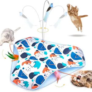 Interactive Cat Toys,Rechargeable Three-in-One Hide-and-Seek Automatic Cat Toy Suitable  Kitten Toys to Interact and Play Automatically, with A Bird-Shaped Cat Toys  Indoor Cats