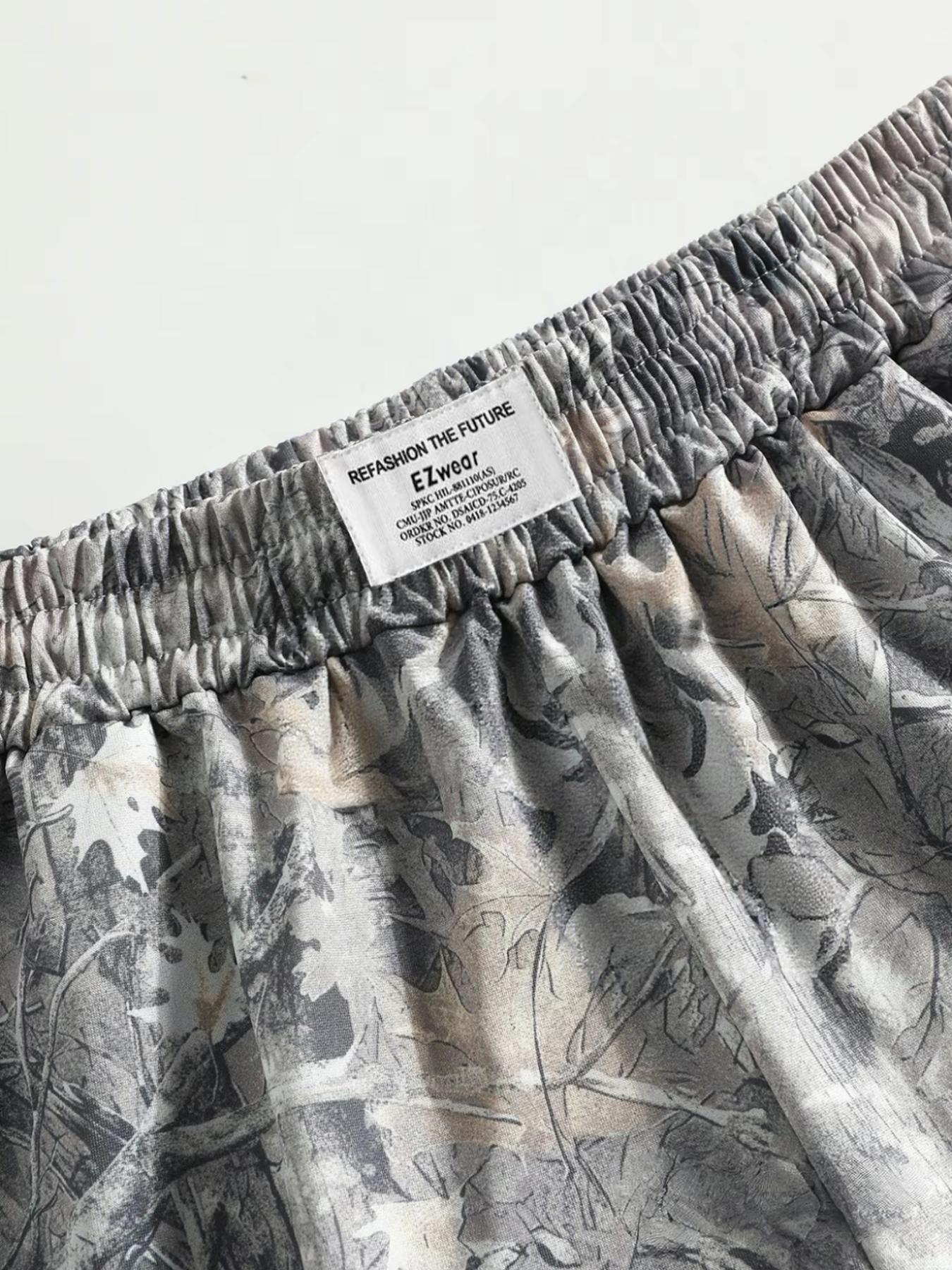 Women's Plain & Camo Print Shorts, Casual Comfy Breathable Elastic Shorts for Summer, Ladies Bottoms for Daily Wear