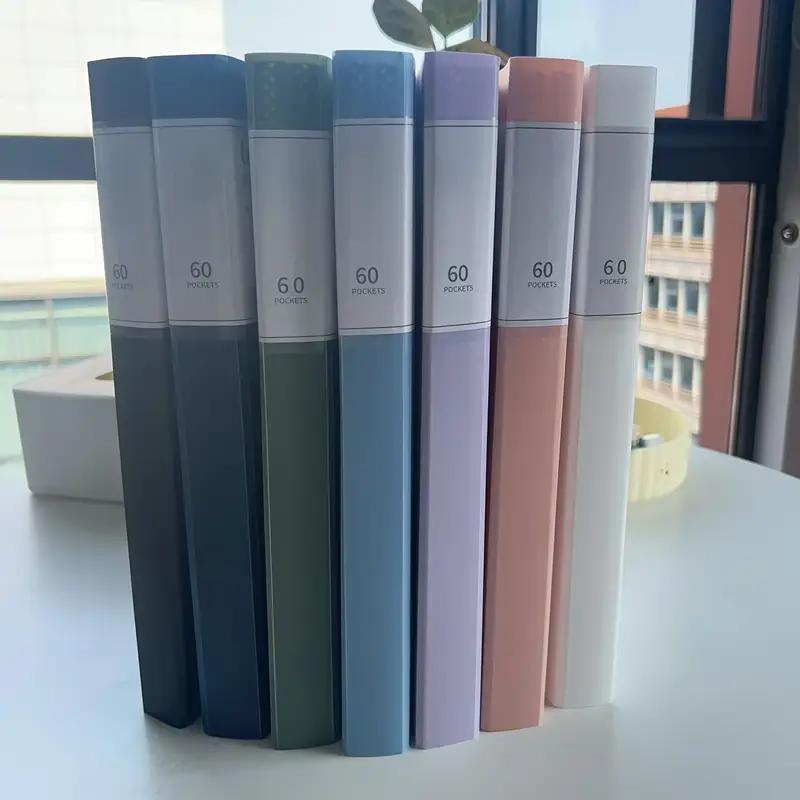 4pcs Transparent Plastic A4 File Bags, 60-Pocket Organizer Holder, Waterproof & High Transparency, Durable PP Material for Document Organization