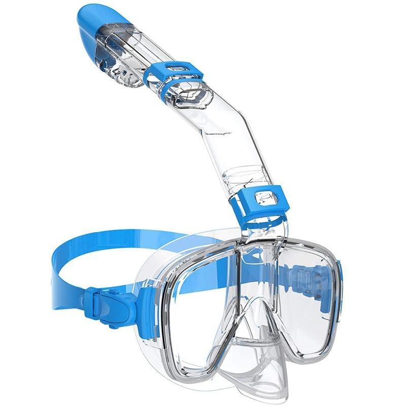 Waterproof and anti-fog diving  Small snorkeling  Adult children  dry diving  Snorkeling, stealth  wide view full face snorkel mask