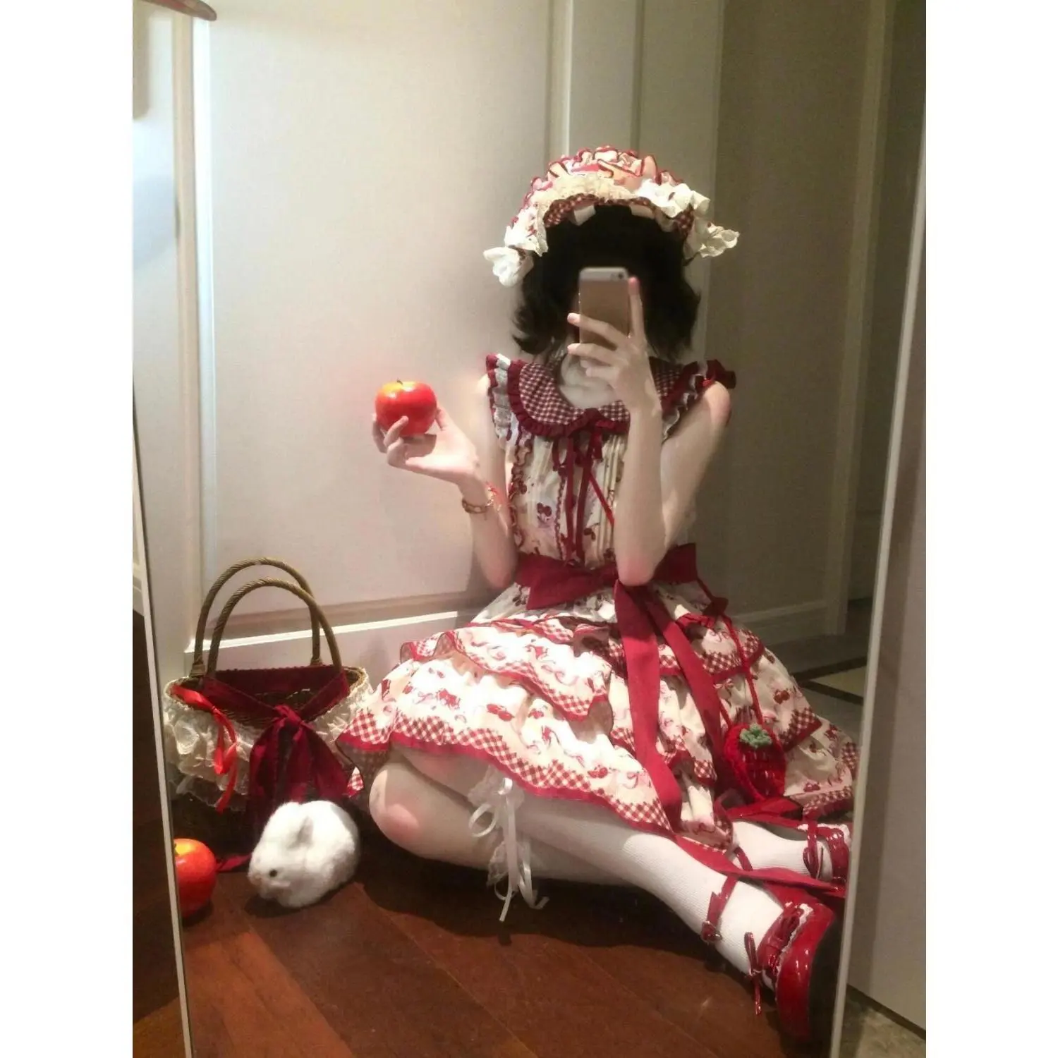 Summer Japanese Kawaii Dress Women Casual   Clothing Sleeveless Lolita Outfit Korean Fashion Chic Holidays Plaid Vintage Dress