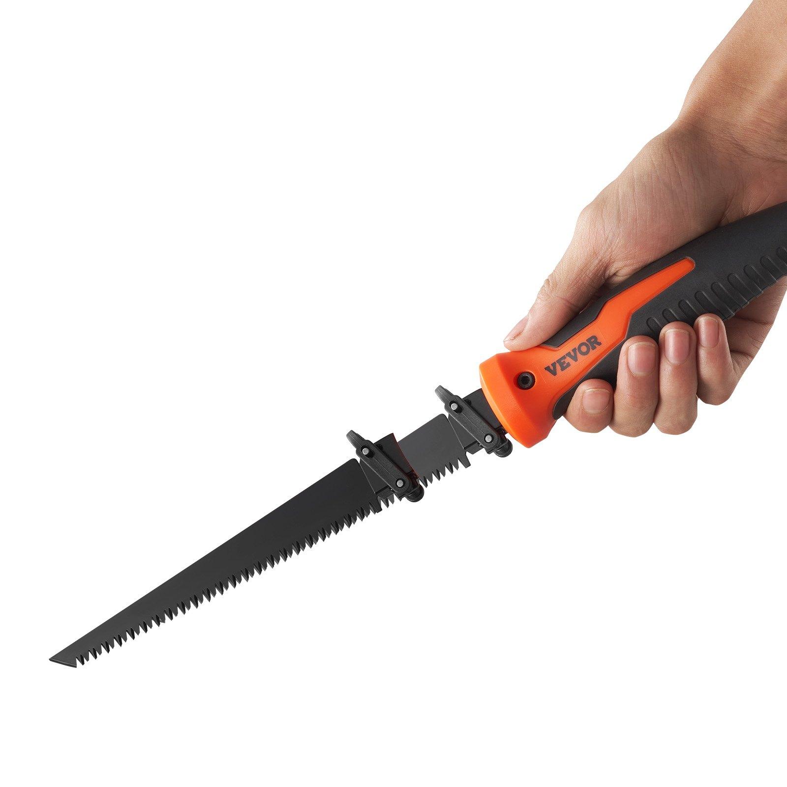 VEVOR Jab Saw, 6 in Keyhole Saw with Soft Grip Handle, 8-In-1 Multi-Blades Drywall Jab Saw, Sharp Jab Saw with Triple Ground Teeth, for Cutting Drywall Wood Metel Plastic Plywood Wallboard Thin Sheet VEVOR Jab Saw, 6 in Keyhole Saw with Soft Grip Handle, 8-In-1 Multi-Blades Drywall Jab Saw, Sharp Jab Saw with Triple Ground Teeth, for Cutting Drywall Wood Metel Plastic Plywood Wallboard Thin Sheet