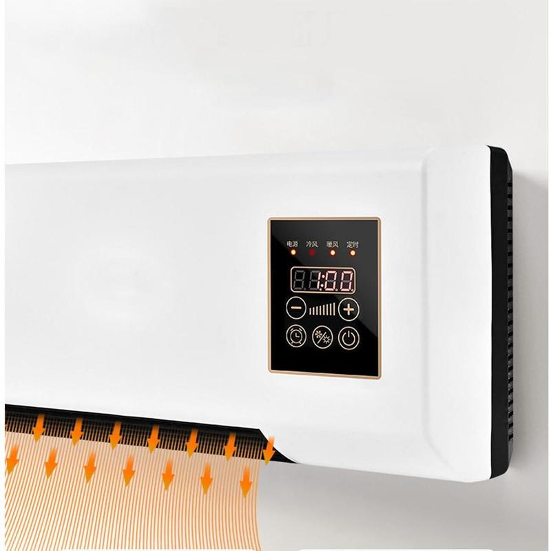 2 in 1 Air Conditioner 1800W Cool Warm Dual Use Wall Mounted Portable Air Conditioning with Remote Control for Bedroom