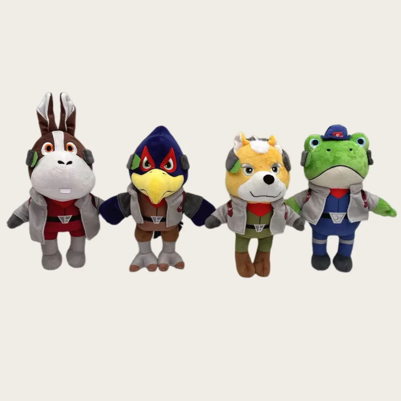 New Arrival Star Fox Character Stuffed Toy, Anime Cartoon Peripheral, Soft Fluffy Collectible Figure, Sofa-Bedroom Ornament, Birthday Gift for Game Fans, Character Stuffed Toys