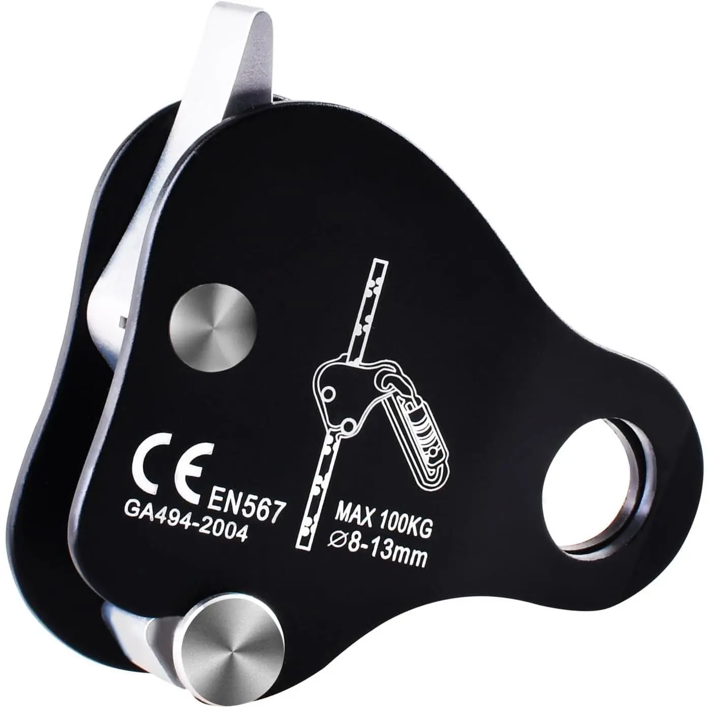 35 kN 50 kN Climbing Rescue Figure 8 Descender Large Bent-Ear Rigging Plate Heavy Duty & High Strength Rappel Device Equipment for Rappelling Belaying Tree Climbing Aerial Silks Rigging