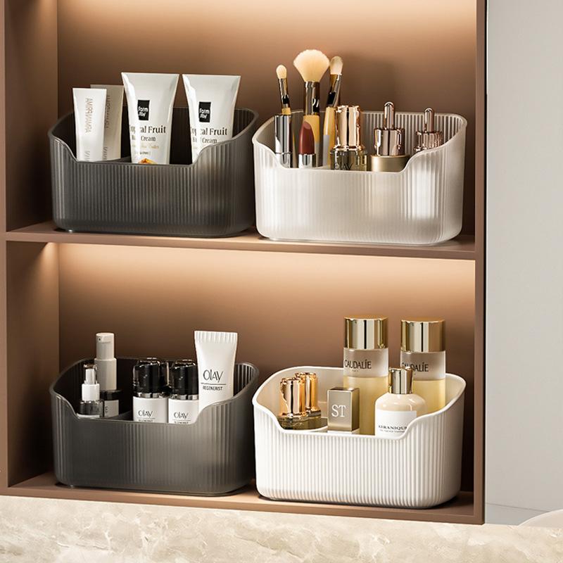 Bathroom Makeup Organizer Box, Desktop Skincare Cream Storage Container, Efficient Space-Saving Cosmetic Holder, Bathroom Accessories