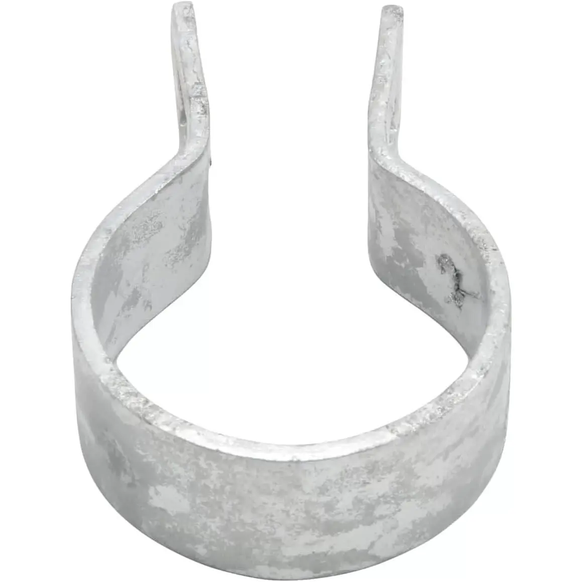 Galvanized Steel Chain Link Brace Band, Durable Steel Chain Link Fence Hardware, Rust-Resistant, Easy Install, Includes Required Bolt (12, 2-3/8")