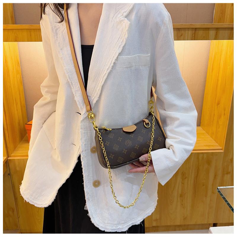 Women's Fashion Bag Women's Vintage Print Chain Small Square Bag Women's Shoulder Bag Crossbody Bag Women's Crossbody Bag Daily Bag Leather Satchel