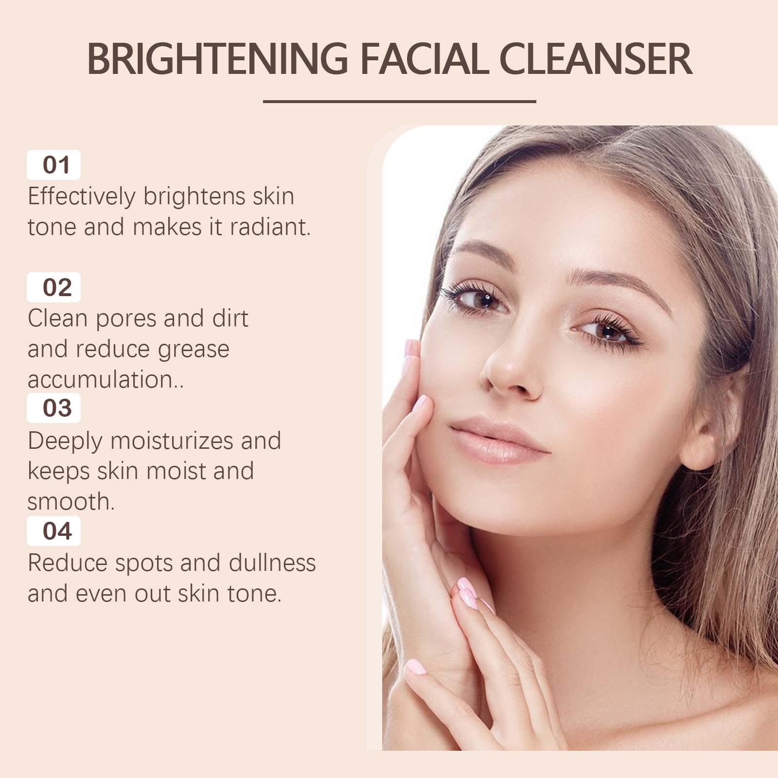 Moisturizing Turmeric Cleanser, 3 Counts Oil Control Gentle Facial Cleansers, Hydrating Facial Cleansing Product for Women & Men, Facial Wash, Hydrate