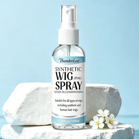 Synthetic Wig Leave-in Conditioner Spray, Hydrating & Gentle Cleansing, Extends Wig Lifespan, pH 6, with Coconut Oil, Anti-Frizz, Soft & Silky, Haircare Product, Hair Products | 3.38 fl oz / 8.45 fl oz
