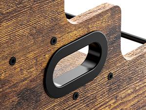 Liquor Bottle Display Shelf, Coffee Syrup Rack Organizer, 3 Step Countertop Liquor Wine Rack, mini bar,liquor cabinet, Home Retro Bar Shelf Stand for Liquor Whiskey, Spirits