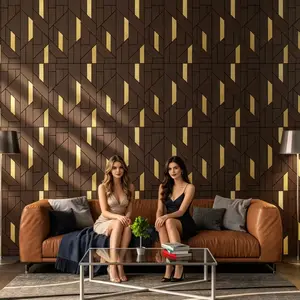 10Pcs Luxury Geometric Self-Adhesive Wall Tiles, Waterproof & Moistureproof Peel and Stick Backsplash Tiles, Removable & Cuttable for Kitchen, Bathroom, Living Room, Bedroom, Wall Renovation