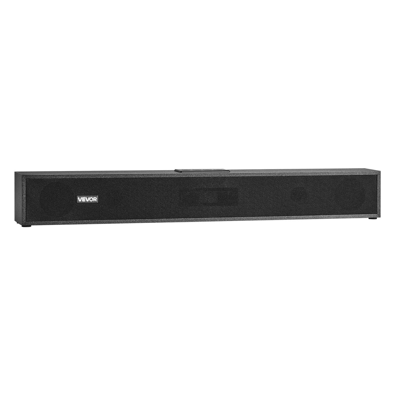 【Father's Day gift】VEVOR Sound Bar for Smart TV, 2.0 Channel, 24-Inch Compact Soundbar TV Speakers for Projector, Bluetooth AUX Connection, Remote Control, Easy Setup, 80W Surround Sound System for PC Home Theater AudioSummervibes