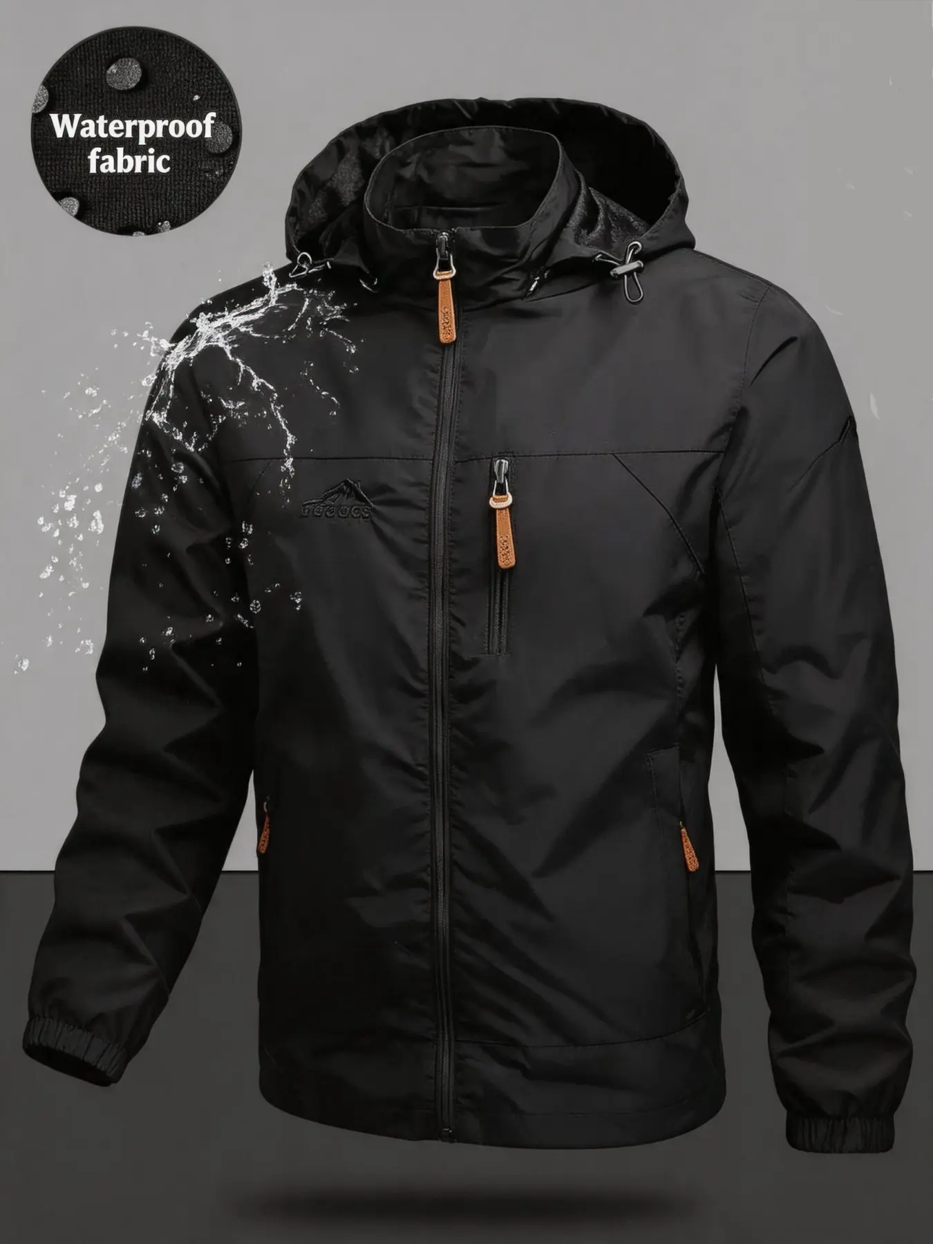 Men's Lightweight Casual Outdoor Jacket, Windproof Waterproof Fabric, Comfortable Fit, Ideal for Hiking and Climbing, All-Season Outerwear Coats, Outdoor Sportswear Jacket, Outdoor Apparel