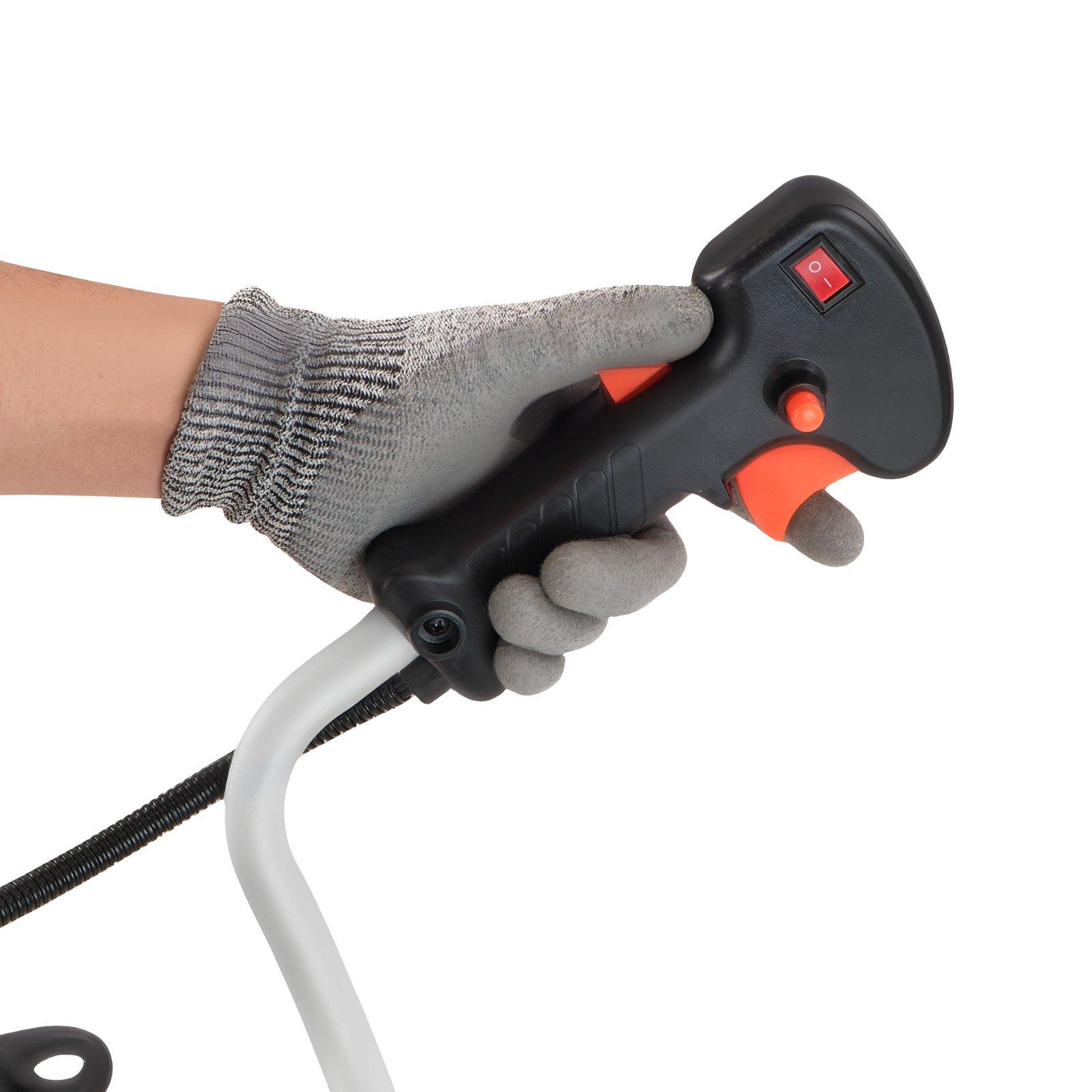 VEVOR Cordless String Trimmer, 52 cc 2-Stroke, Gas Powered Weed Wacker, 17" Cordless Grass Trimmer, Multi-Functional Lawn Edger with Shoulder Strap & 3T Blade, Weed Eater for Quick Grass Cleaning