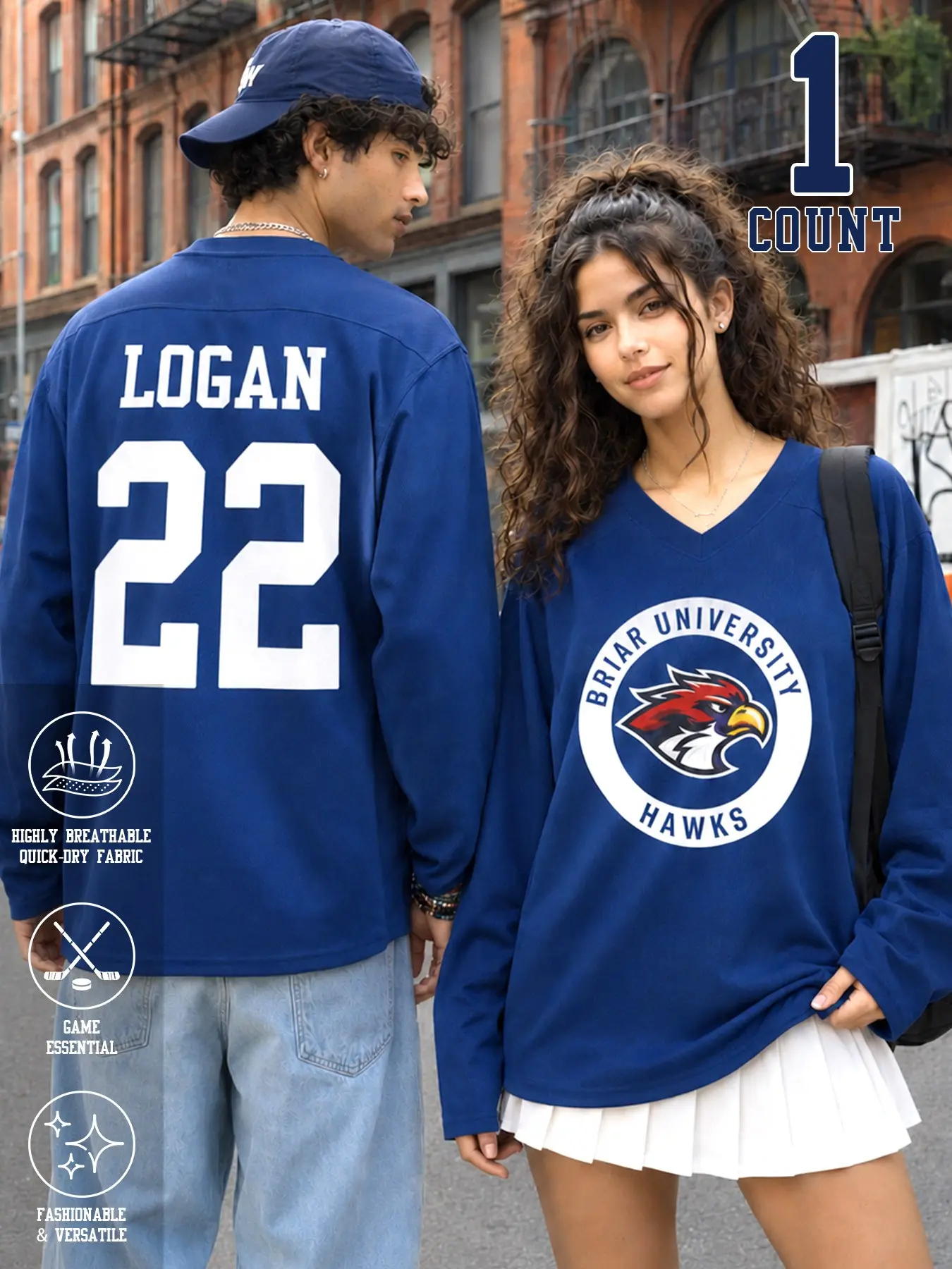 Garrett Graham #44 #66 #22 #46 Briar University Hockey Jersey | Off‑Campus  Merch Unisex Oversized Hockey Top
