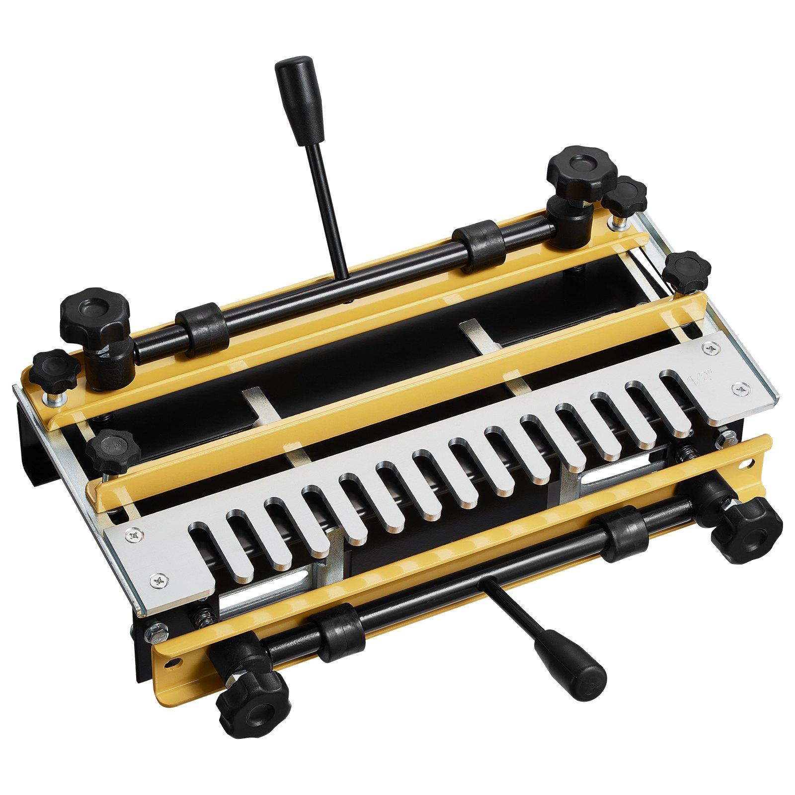 VEVOR Dovetail Jig, 12 in Width, Dove Tailing Router Jigs with 4 Router Bits & 3 Templates, Precise Alignment Dove Tail Jig, Mortise and Tenon Woodworking Tools for Furniture & Wood Cabinet Making VEVOR Dovetail Jig, 12 in Width, Dove Tailing Router Jigs with 4 Router Bits & 3 Templates, Precise Alignment Dove Tail Jig, Mortise and Tenon Woodworking Tools for Furniture & Wood Cabinet Making