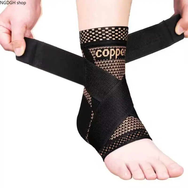 Athletic Copper Mesh Support Sleeve for Adults with Removable Strap - Breathable with Targeted Compression for Sports & Injury Recovery, Prop 65 Safe, No