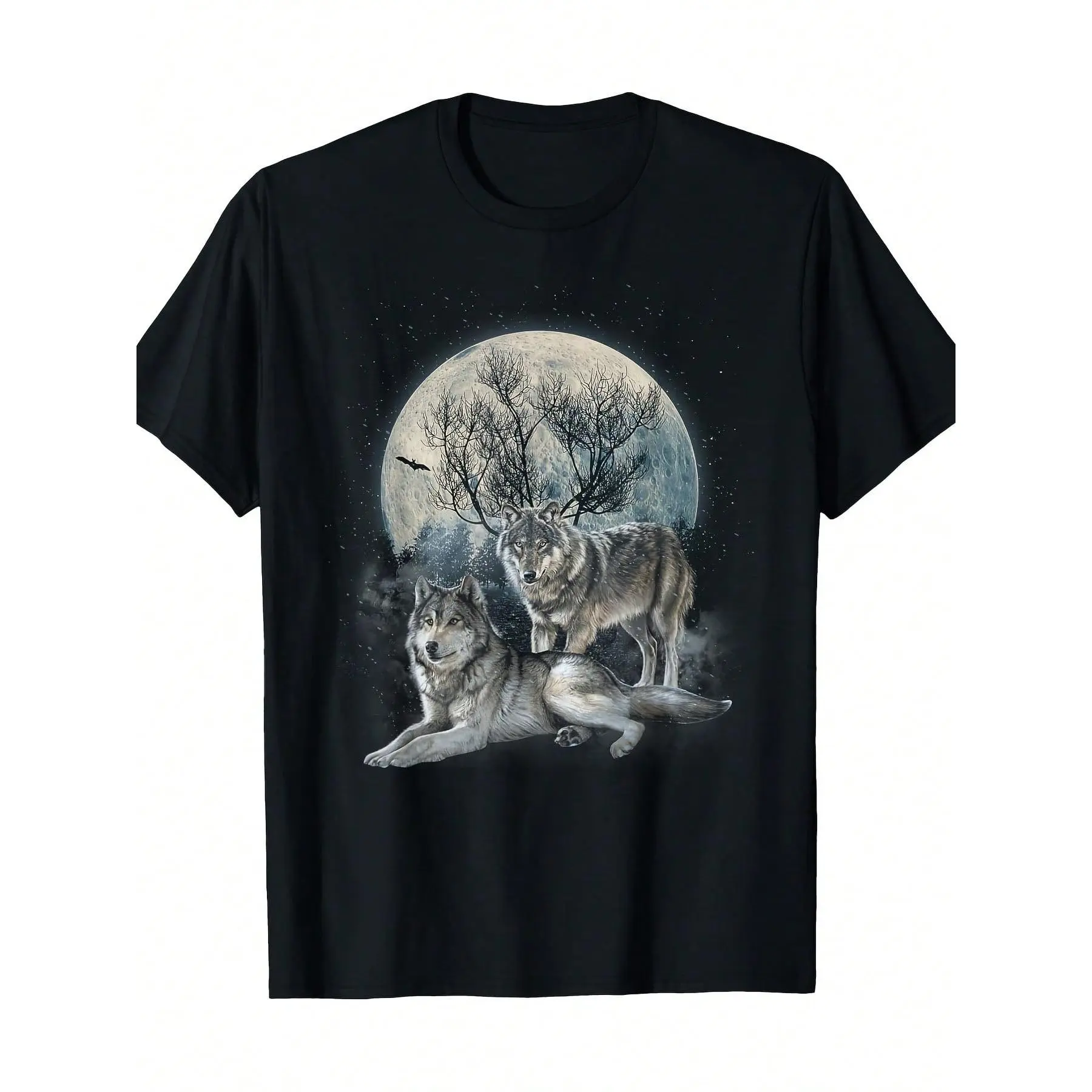 Women's Mountain Wolf Native American Graphic T-Shirt - Stylish Casual Tops, Breathable Material, Quality Design for All-Day Wear
