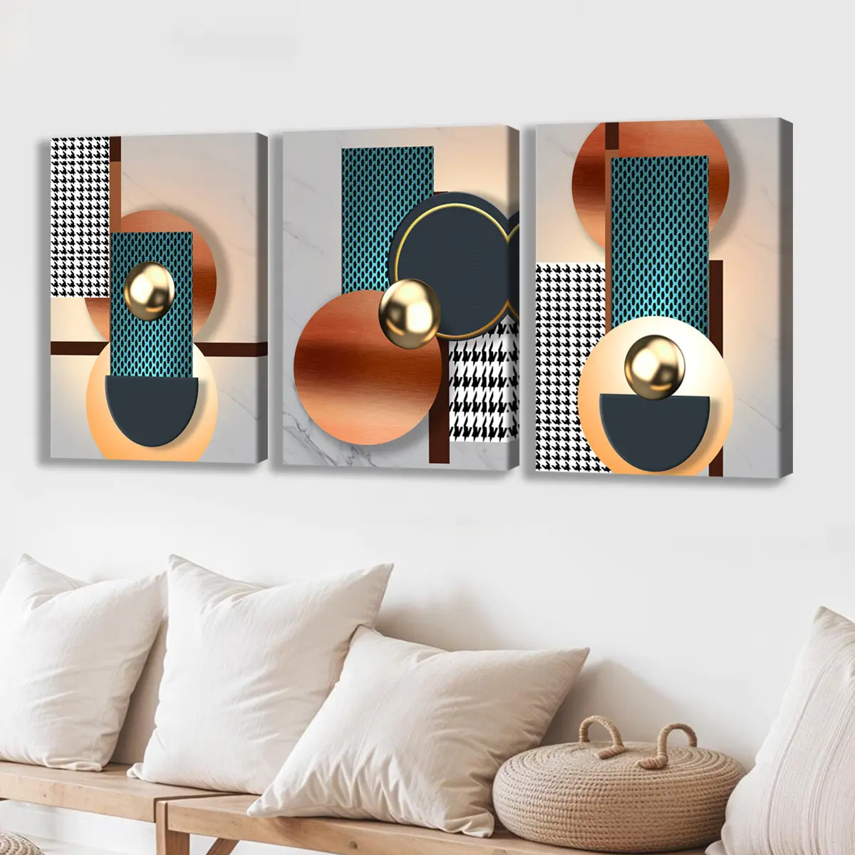 2D flat paintings, 2D flat paintings, 3-piece set of framed canvas paintings, featuring vibrant graphic posters, perfect for fantasy-themed decor. These modern artworks make excellent gifts for friends and family, suitable for home andAesthetic Room Decor