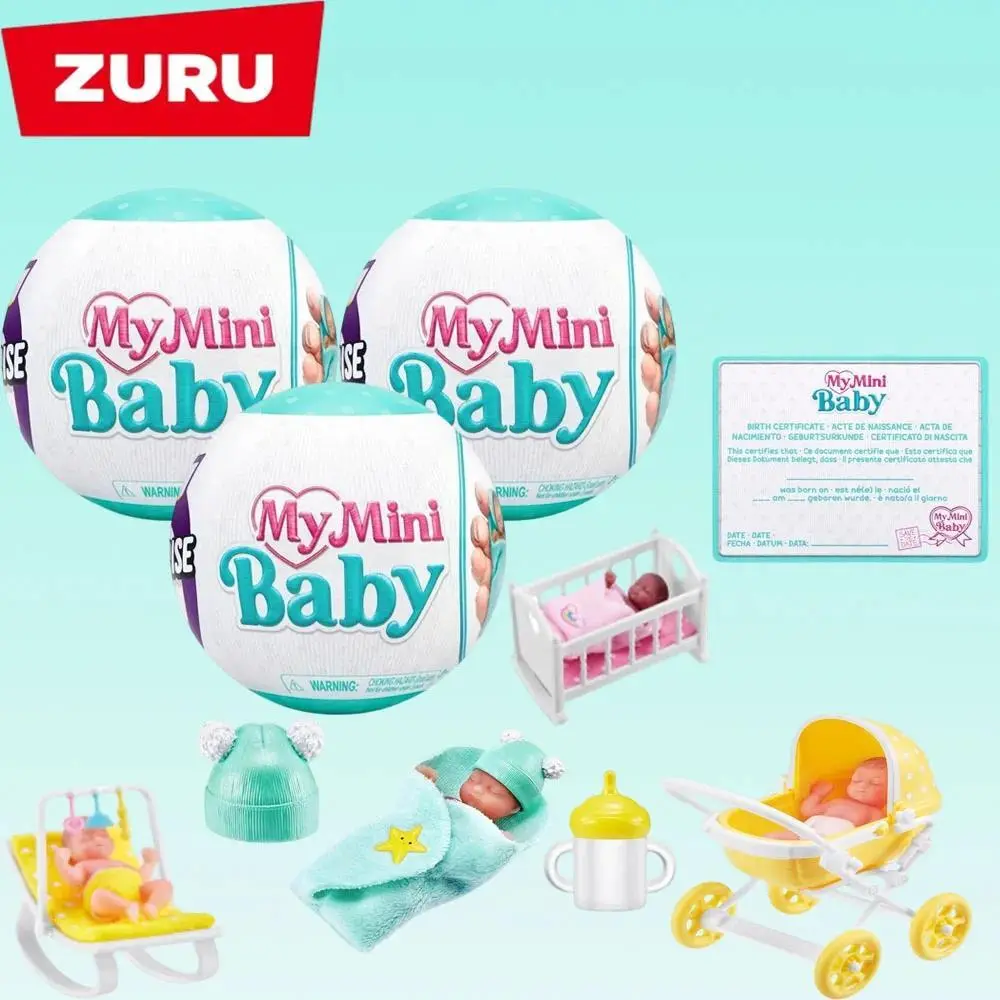 Zuru My Mini Baby Surprise Doll 5 Surprise Mini Brands Toys Cute Gift Miniature Toy Miniature Toys Mystery Blind Boxes Baby Toy