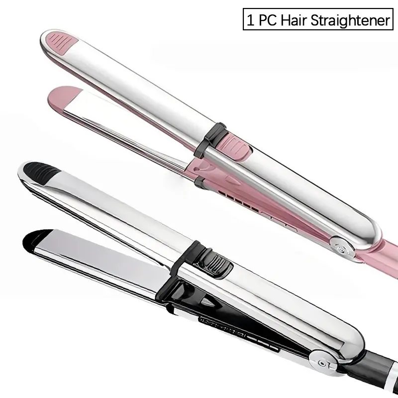 1 PC Professional Flat Iron Hair Straightener, Multifunctional Hair Straightener, Durable Titanium Hair Straightening Ionic Fast Heating Hair Tools, Comfort 2 in 1 Curler & Straightener, Straightener And Curler