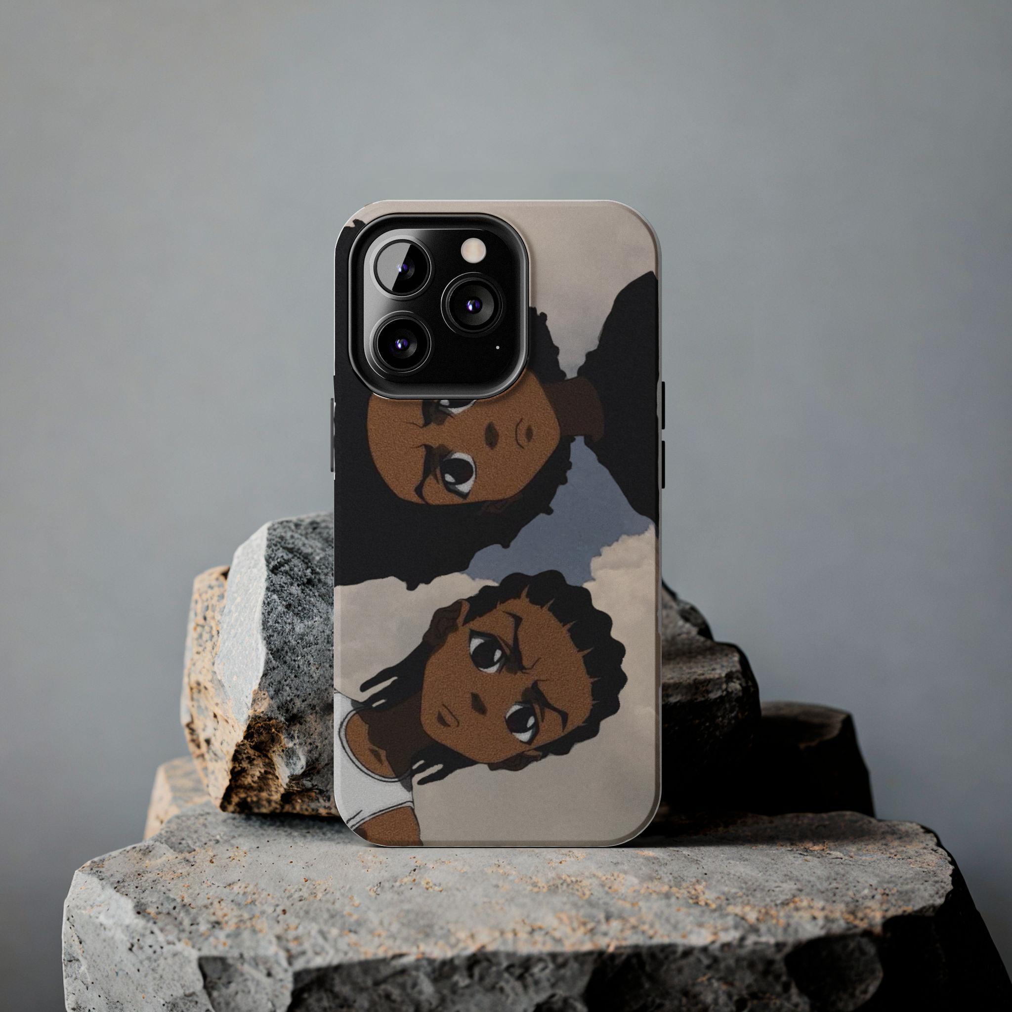 Boondocks Riley's Cartoon-Theme Durable Protective Phone Cases for iPhone 11-16 - Shockproof & Wear-Resistant Glossy Finish - Cool Gift for Easter, Christmas, Halloween, or Birthdays