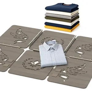 Shirt Folder, Wooden Clothes Folding Board, Tshirt Organizer, Eco-Friendly Laundry Folding Board for T Shirts, Pants, Sweaters, Laundry Liners