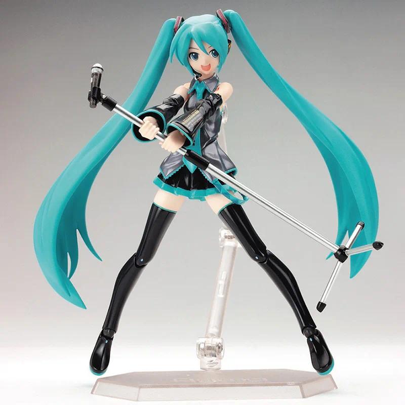 Anime FIGMA Hatsune Action Figures Movable Joints Contain The Props Desktop Decoration Collection PVC Model Toys