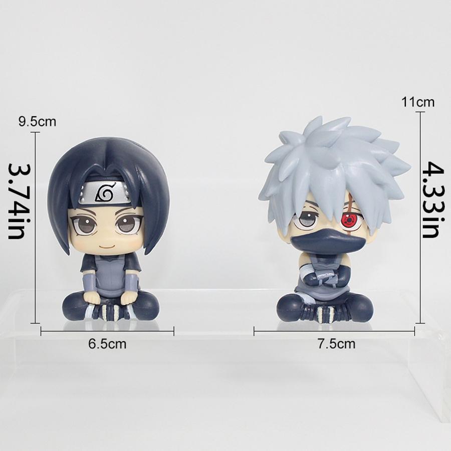 10cm Naruto Anime Figure Naruto Shippuuden Uchiha Itachi Action Figure Q Version Kakashi Figurine PVC Collection Model Doll Toys