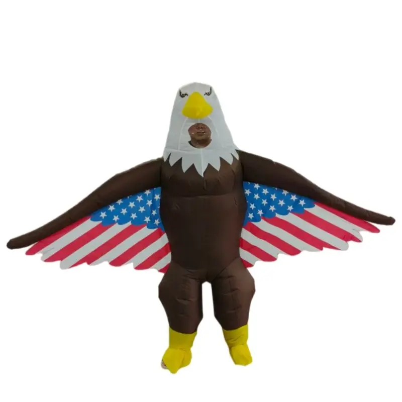 Eagle Polyester Inflatable Festival Costume, No Battery, Adult Size, Fits 155-190cm, with Fan and Battery Box, Halloween Cosplay Festive Party Use