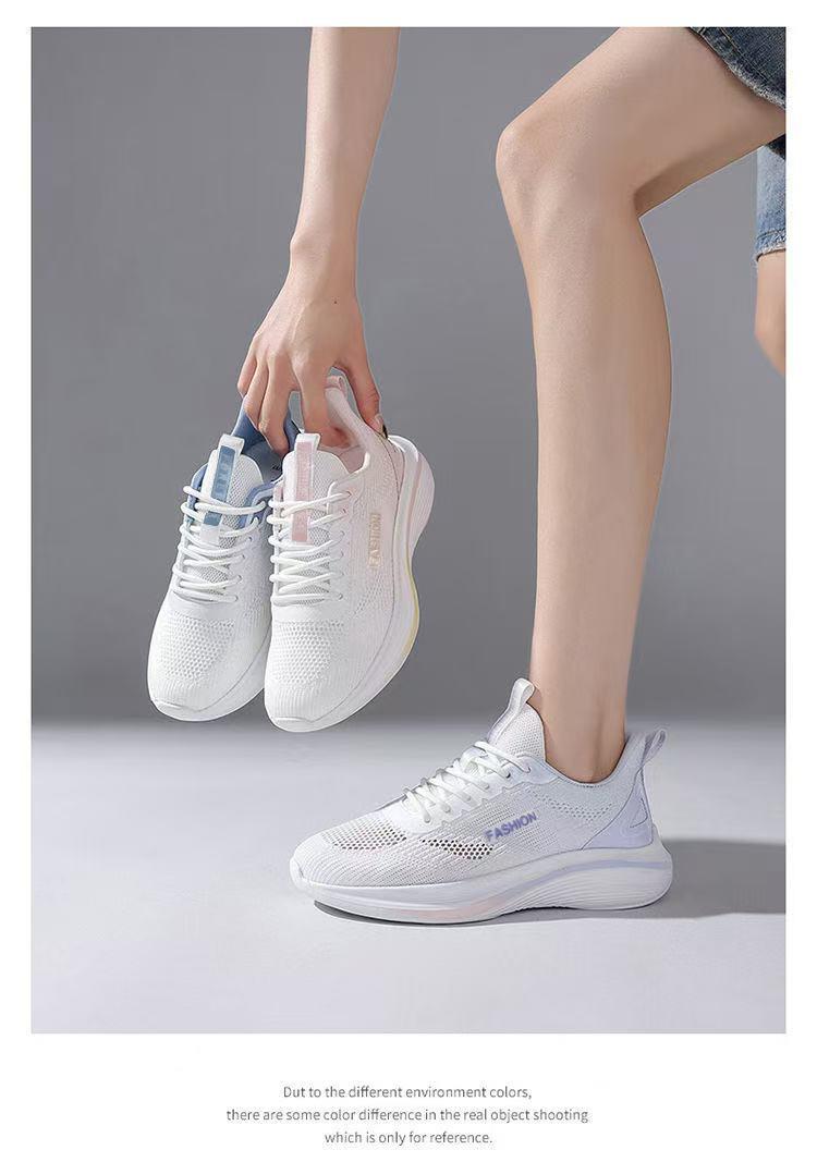 2026 Autumn New Korean Style Breathable Flyknit Women's Shoes, Trendy Student Running Sneakers, Casual Shoes, Women's Footwear