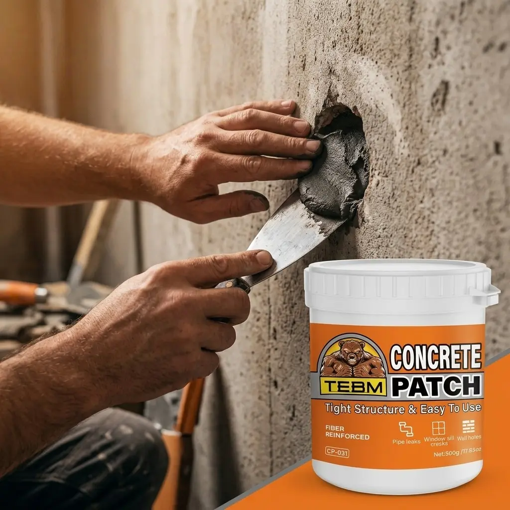 Concrete Crack Filler Paste Waterproof and Weatherproof Protection for Swimming Pool Decks Outdoor Steps and Sidewalks Maintenance Durable Repair