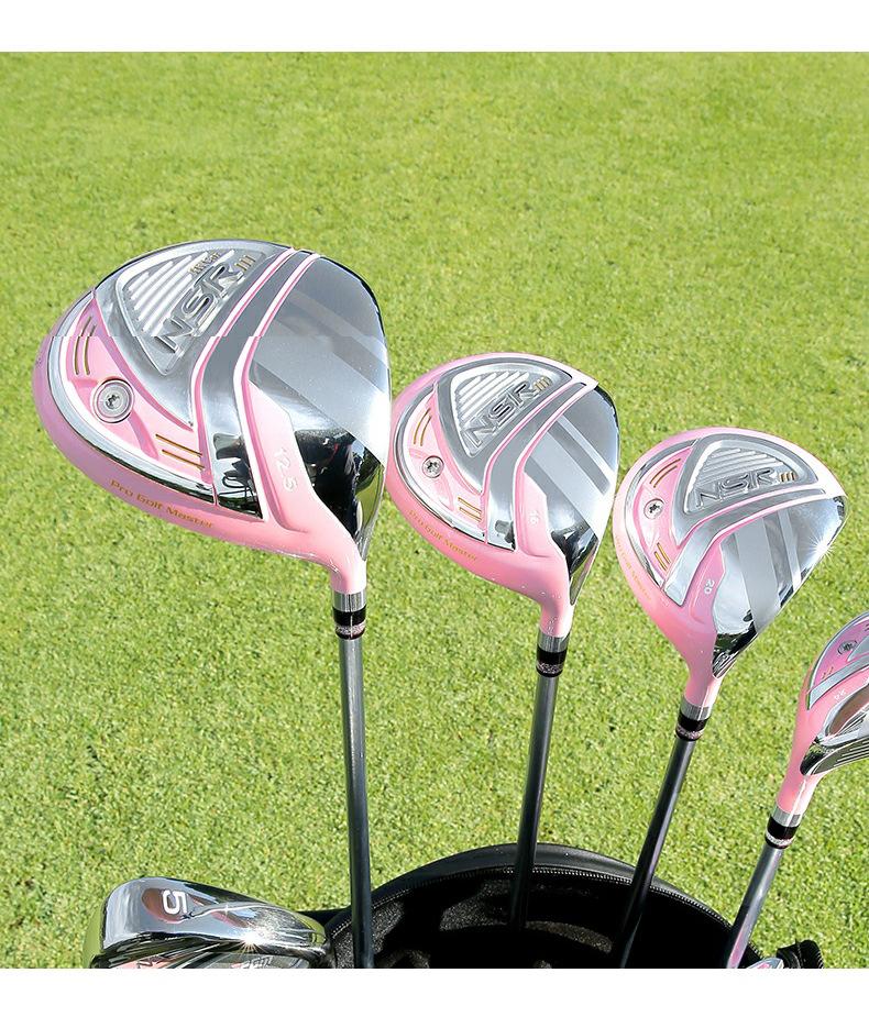 Women's Golf Clubs: Titanium Driver (No.1) and Fairway Woods (No.3 & 5) - Carbon Shafts, High-COR Design