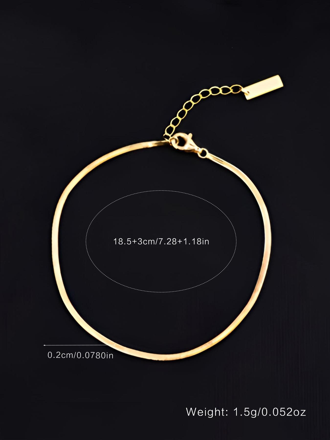 925 Sterling Silver Simple Chain Design Anklet, Ankle Bracelets & Necklace, Valentine's Day Gifts, Fashionable Jewelry for Women & Girls, Trendy All-match & Exquisite Jewelry for Birthday Gift