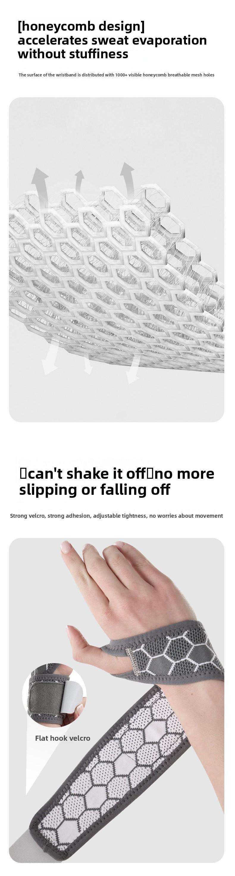 Wrist brace for sprains and tendon sheaths, summer breathable fixed compression joint sleeve, knitted thin cross-knit fitness sports wristband